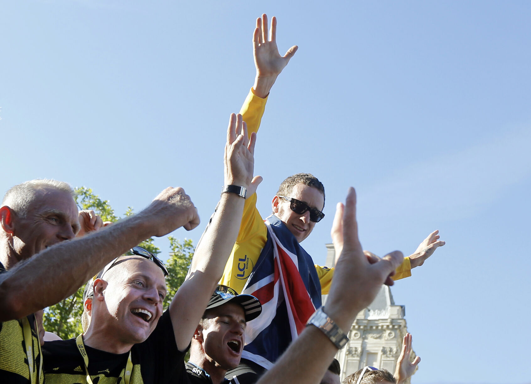 2012: Bradley Wiggins becomes first British cyclist to win Tour de France
